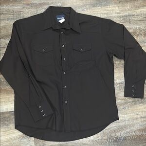 **WRANGLER** Men's BLACK PEARL SNAP Shirt